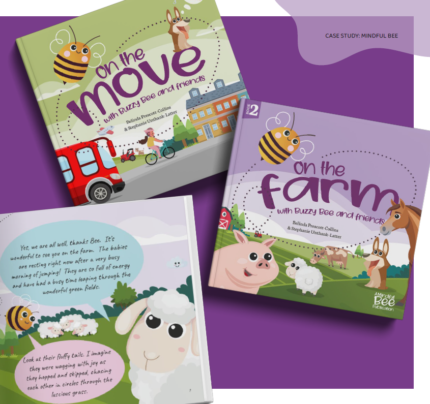 Bee Herd branding strategy for emotional literacy in children’s books.